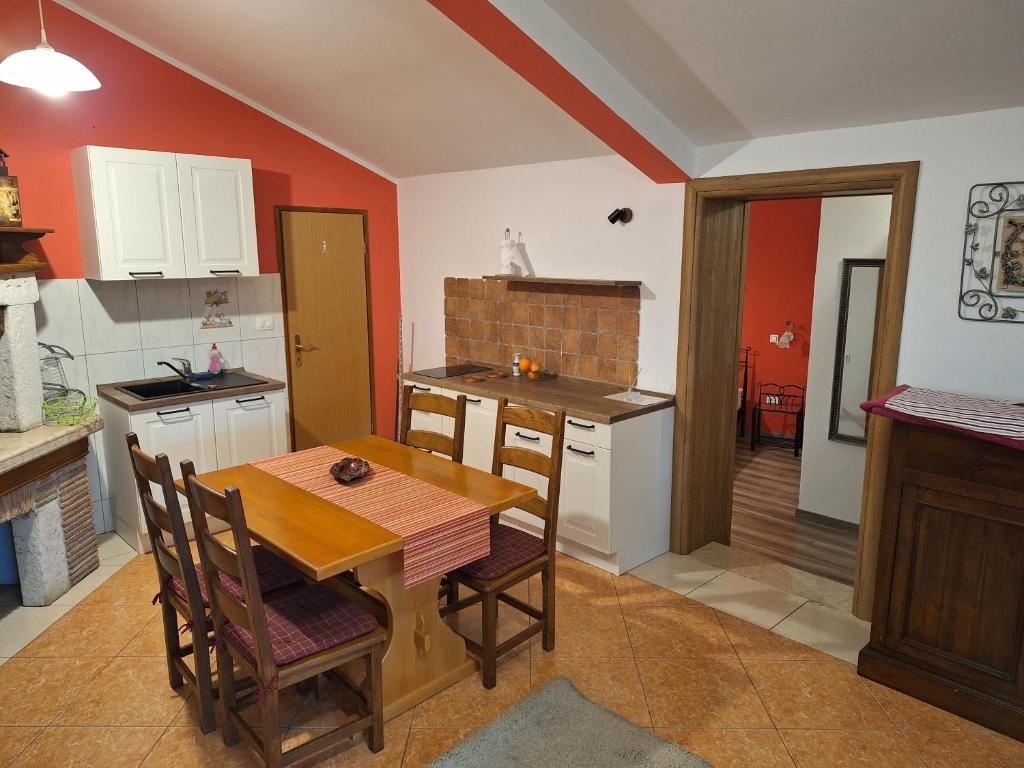 Kuchyňa alebo kuchynka v ubytovaní Apartment Red Romantic 2-1