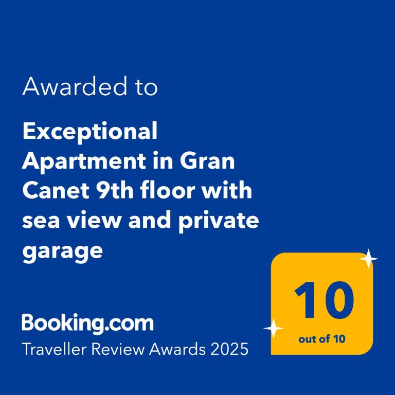 Certifikát, hodnocení, plakát nebo jiný dokument vystavený v ubytování Exceptional Apartment in Gran Canet 9th floor with sea view and private garage