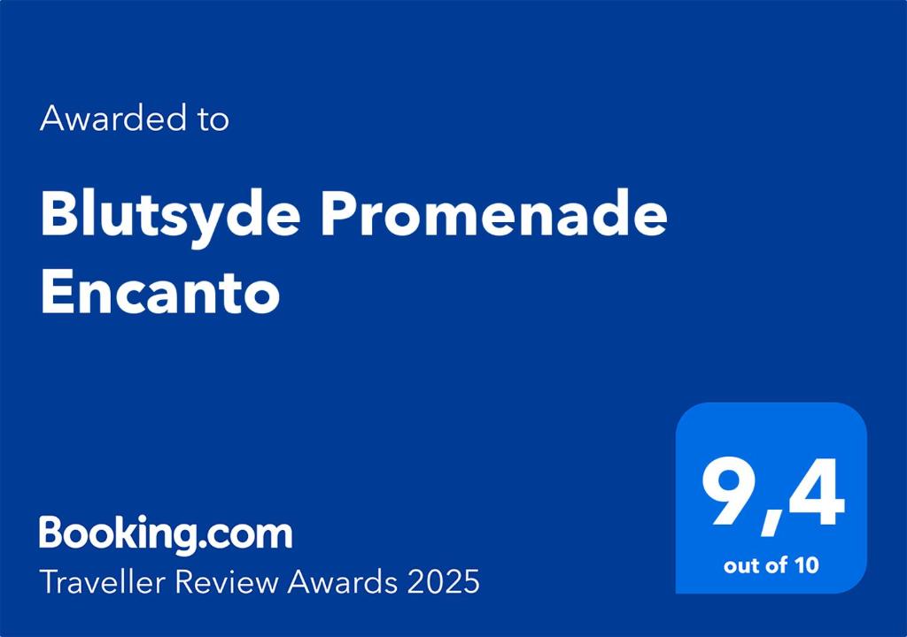 Certifikát, hodnocení, plakát nebo jiný dokument vystavený v ubytování Blutsyde Promenade Encanto