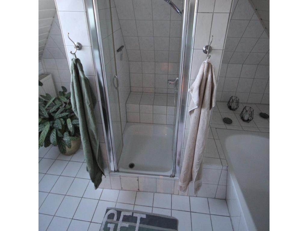 Koupelna v ubytování Ferienwohnung Waldblick