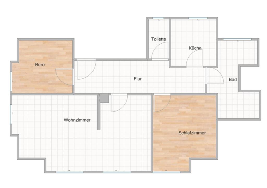 Půdorys ubytování Ferienwohnung Waldblick
