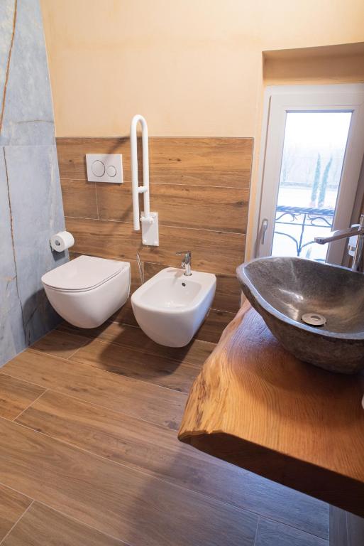 Koupelna v ubytování Agriturismo Corte Alussi
