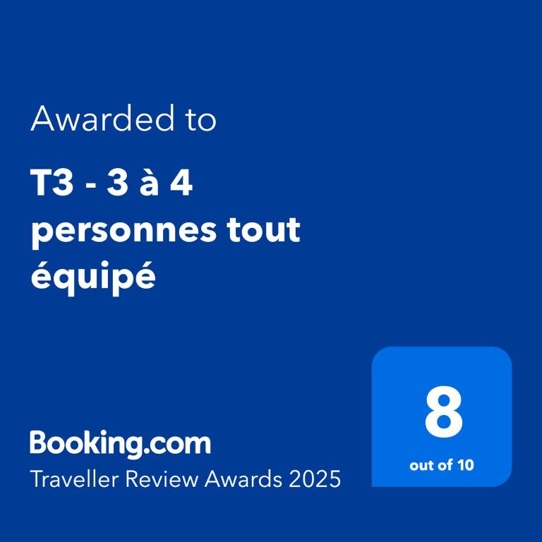 T3 - 3 à 4 personnes tout équipé - Appartement Met 2 Slaapkamers