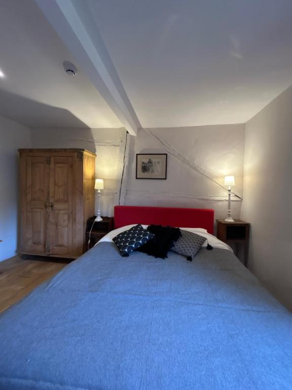 Postel nebo postele na pokoji v ubytování Auberge du Val d'Aisne