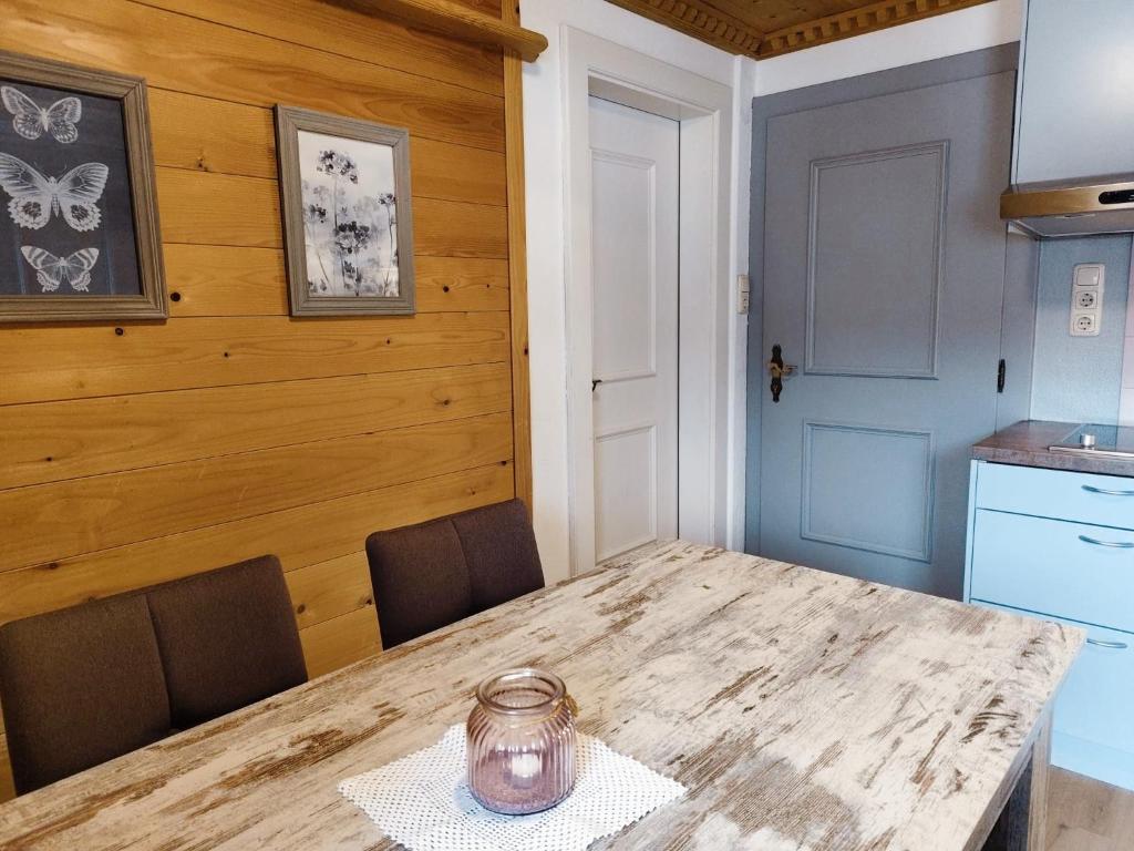Kuchyň nebo kuchyňský kout v ubytování Gästehaus Midi