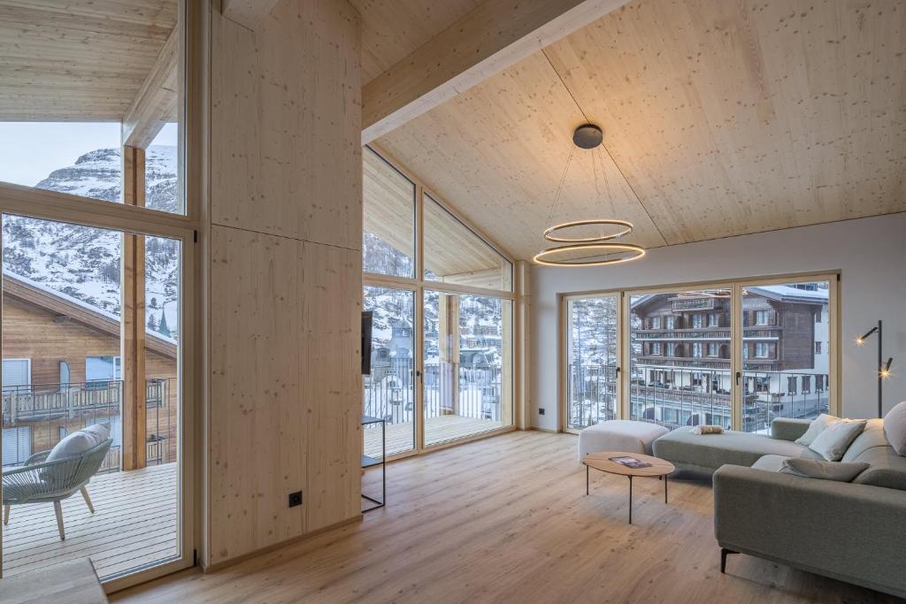 Posezení v ubytování Rofel Zermatt