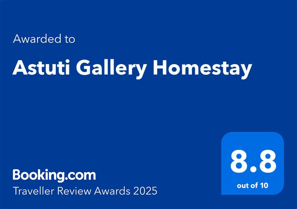 Certifikát, hodnocení, plakát nebo jiný dokument vystavený v ubytování Astuti Gallery Homestay