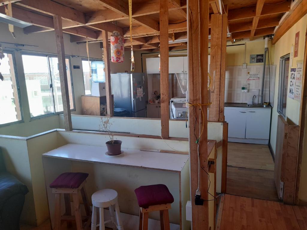 Kuchyň nebo kuchyňský kout v ubytování Nuevo Hostal Consulado
