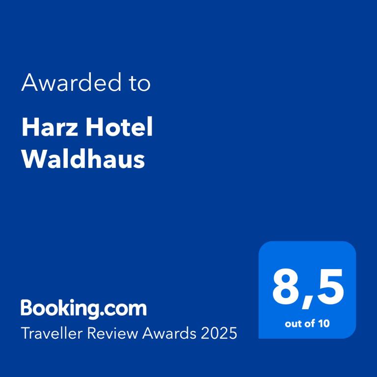 Certifikát, hodnocení, plakát nebo jiný dokument vystavený v ubytování Harz Hotel Waldhaus