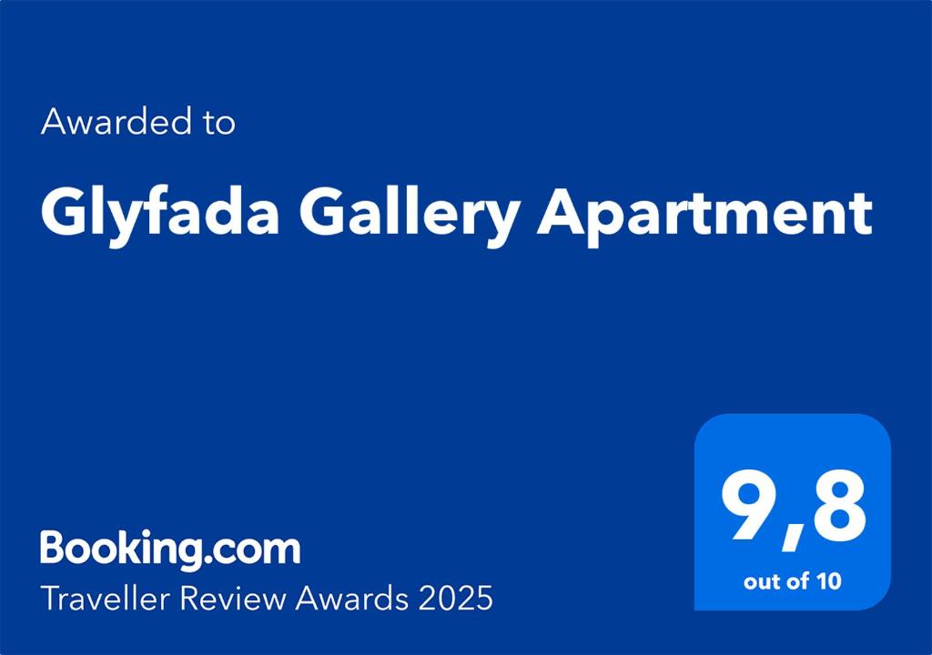 Certifikát, ocenenie alebo iný dokument vystavený v ubytovaní Glyfada Gallery Apartment