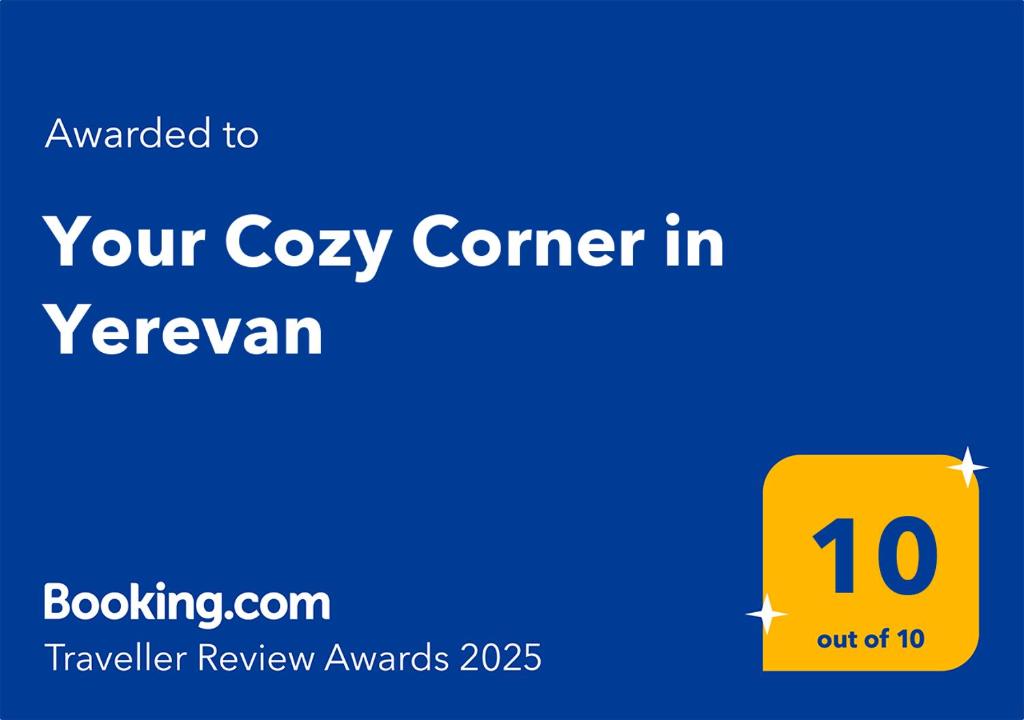 Certifikát, hodnocení, plakát nebo jiný dokument vystavený v ubytování Your Cozy Corner in Yerevan