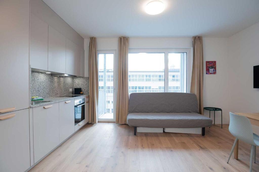 Kuchyňa alebo kuchynka v ubytovaní HITrental Letzigrund - Apartment