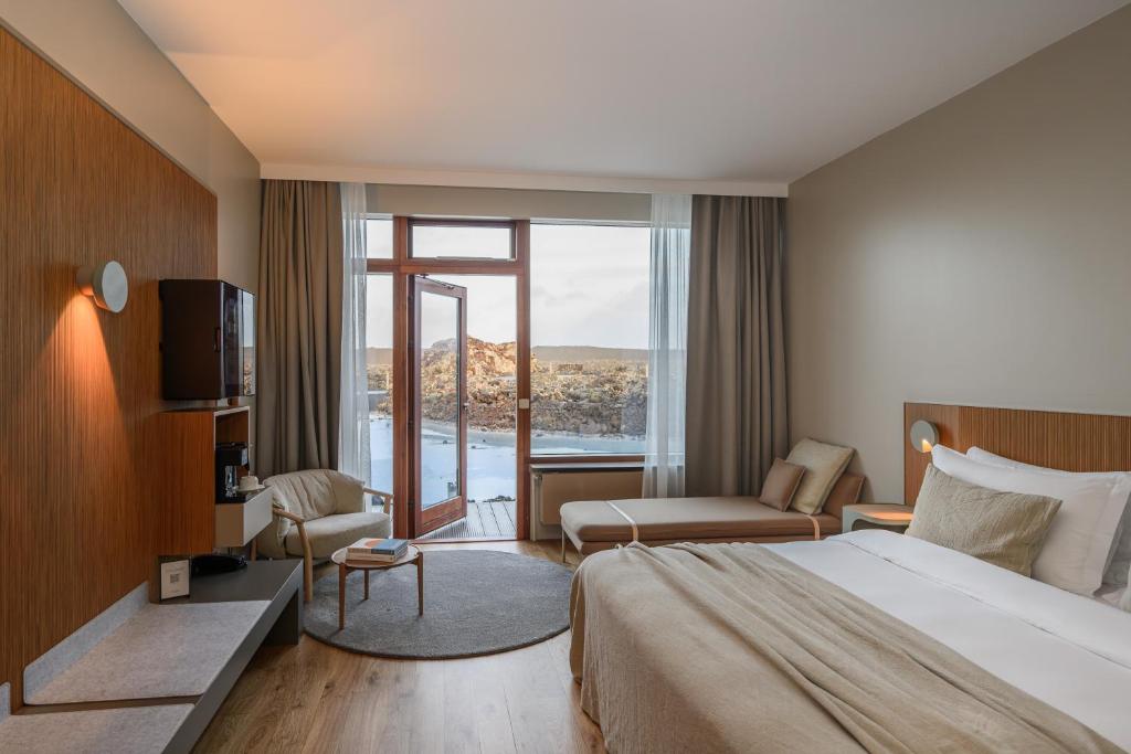 Postel nebo postele na pokoji v ubytování Silica Hotel at Blue Lagoon Iceland