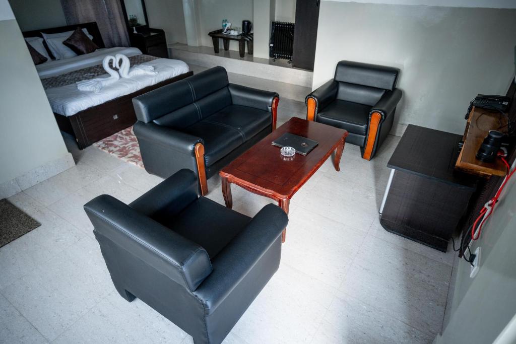 Posezení v ubytování 2K HOTEL