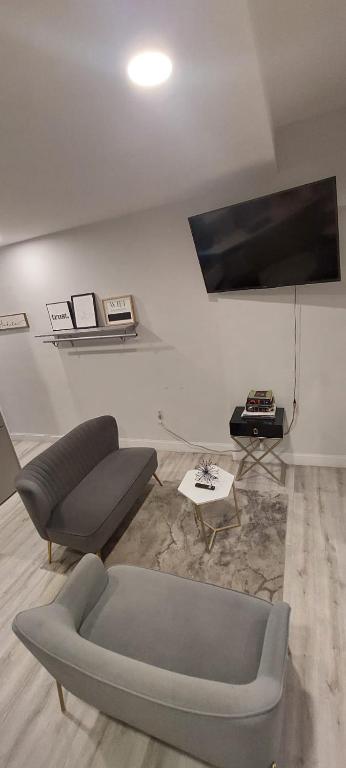 TV a/nebo společenská místnost v ubytování Adam Clayton Apartment