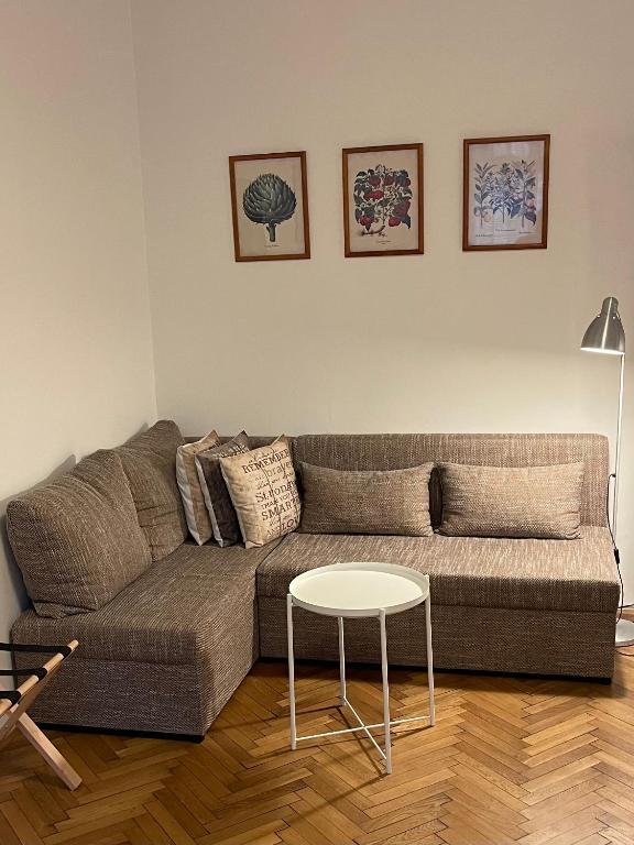 Część wypoczynkowa w obiekcie Apartment Slavikova 11