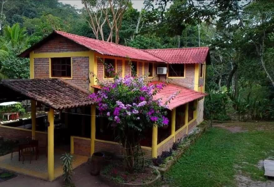 Zahrada ubytování finca del Río Copan
