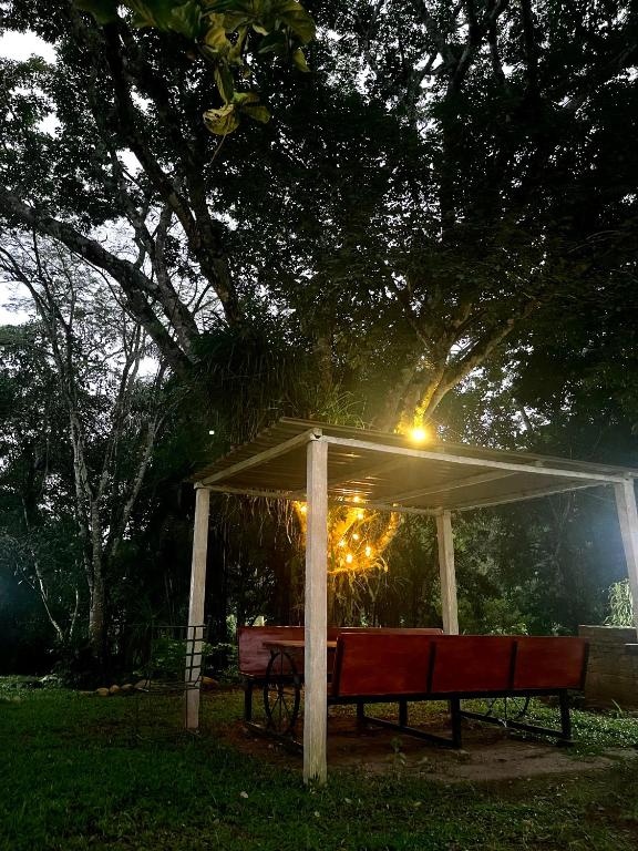 Zahrada ubytování finca del Río Copan
