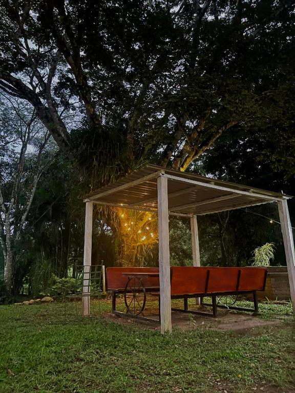 Zahrada ubytování finca del Río Copan