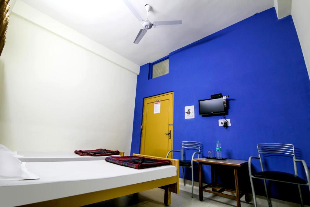 TV a/nebo společenská místnost v ubytování Hotel Akashdeep