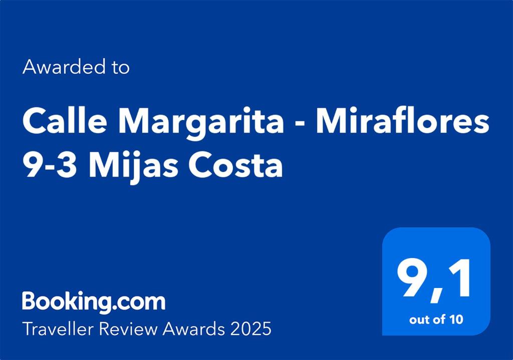 Certifikát, ocenenie alebo iný dokument vystavený v ubytovaní Calle Margarita - Miraflores 9-3 Mijas Costa