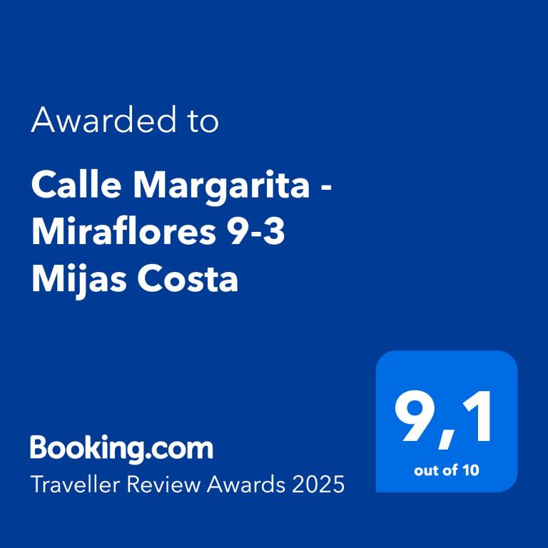 Certifikát, ocenenie alebo iný dokument vystavený v ubytovaní Calle Margarita - Miraflores 9-3 Mijas Costa