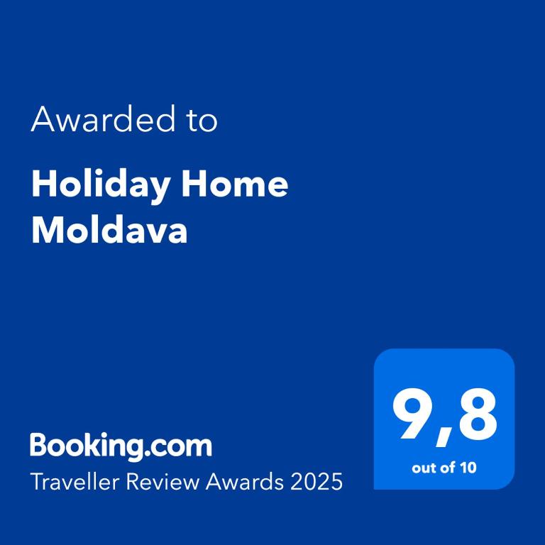 Certifikát, hodnocení, plakát nebo jiný dokument vystavený v ubytování Holiday Home Moldava