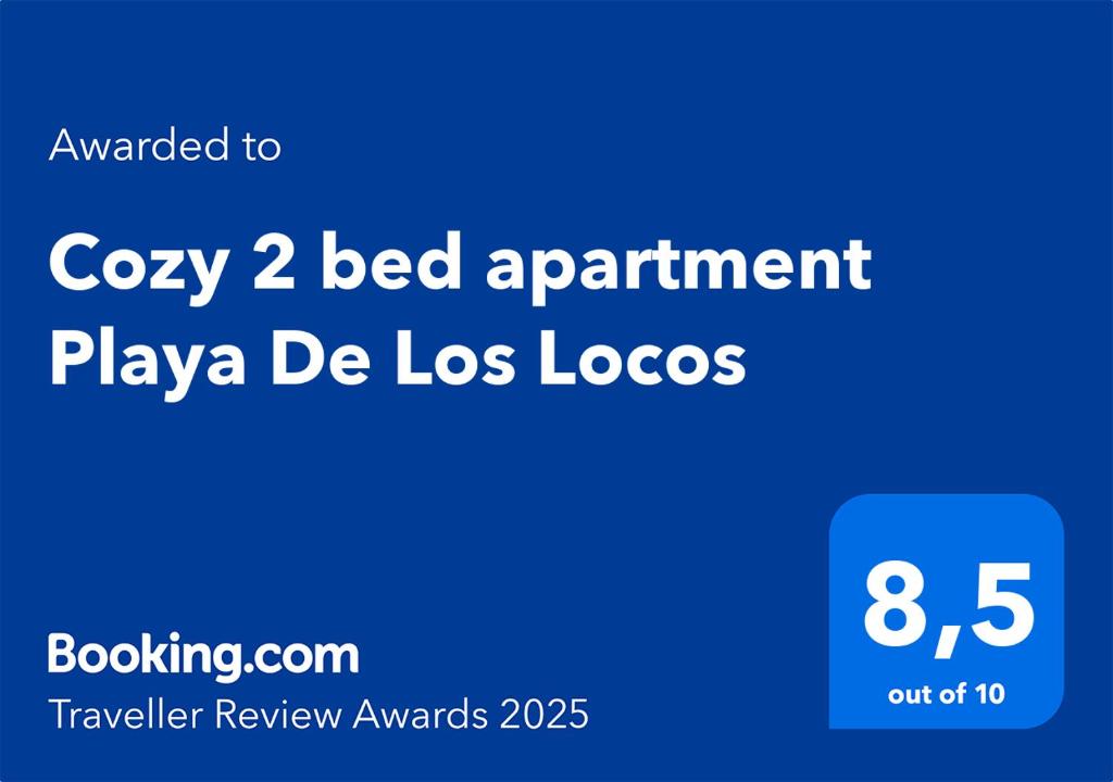 Certifikát, ocenenie alebo iný dokument vystavený v ubytovaní Cozy 2 bed apartment Playa De Los Locos