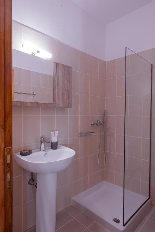 Koupelna v ubytování Aurora-Inn