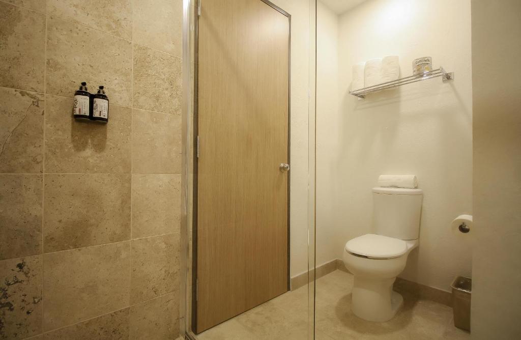 Koupelna v ubytování Hotel Turotel Morelia