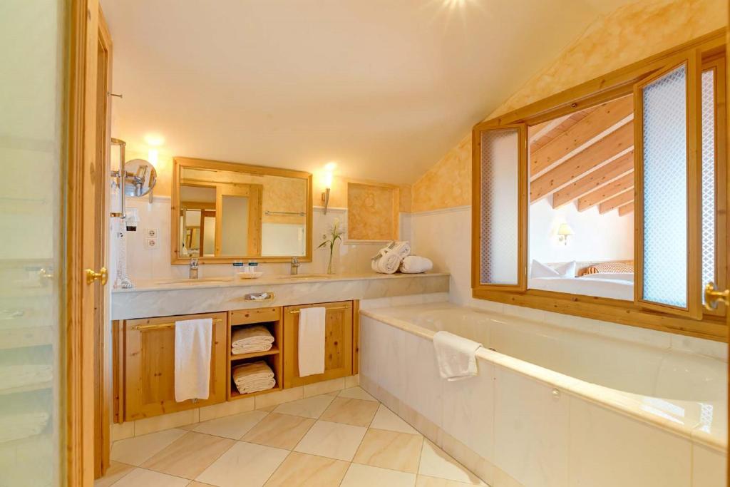Koupelna v ubytování Alpenhotel Speckbacher Hof