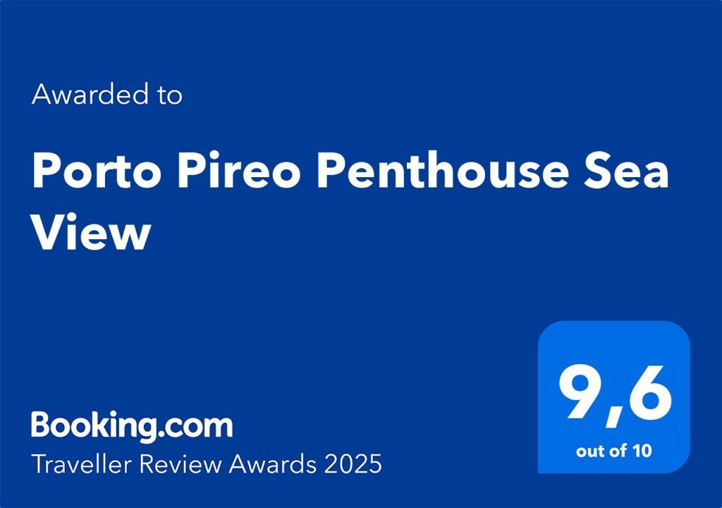 Certifikát, hodnocení, plakát nebo jiný dokument vystavený v ubytování Porto Pireo Penthouse Sea View