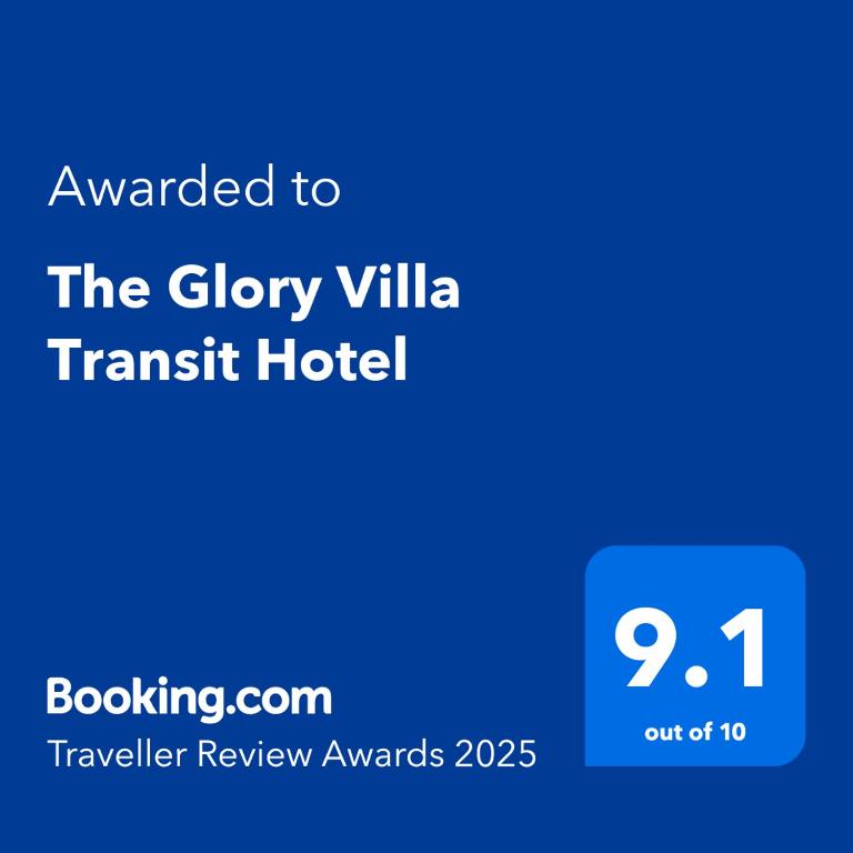 Certifikát, hodnocení, plakát nebo jiný dokument vystavený v ubytování The Glory Villa Transit Hotel
