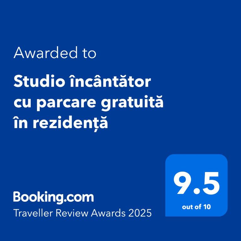 Studio încântător cu parcare gratuită în rezidență - Apartamento De Una Habitación