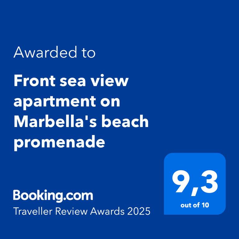 Fotografia z galérie ubytovania Front sea view apartment on Marbella's beach promenade v Marbelli
