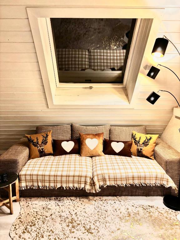 Posezení v ubytování Lechtaler Alpenblick Landeck - Privatzimmer & Ferienwohnung