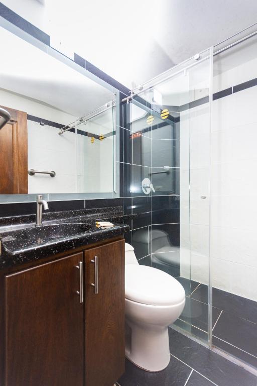 Koupelna v ubytování Hotel Bicentenario Rionegro