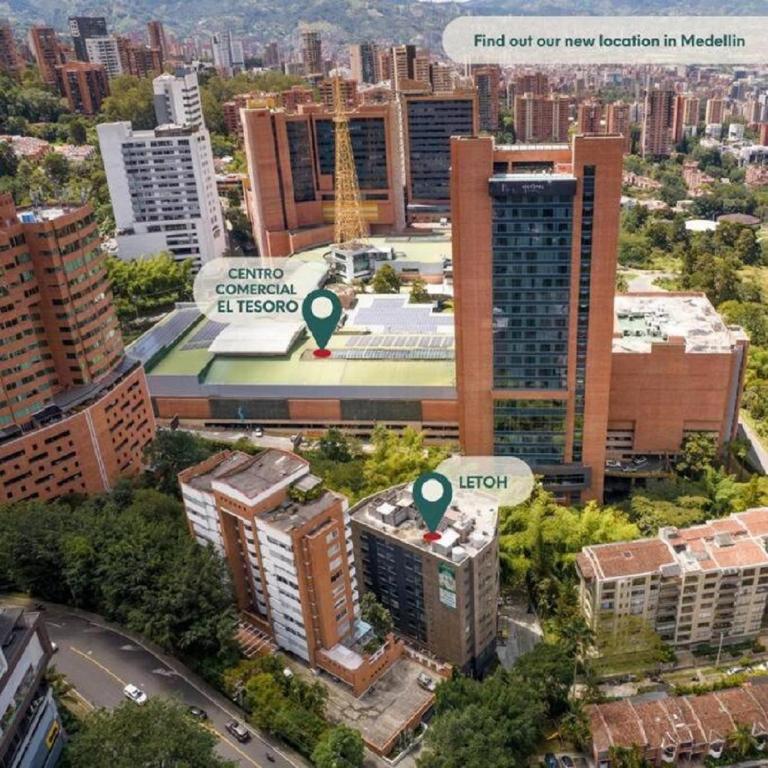Linna Medellín üldine vaade või majutusasutusest El Tesoro Medellín Hab315 by Letoh pildistatud vaade