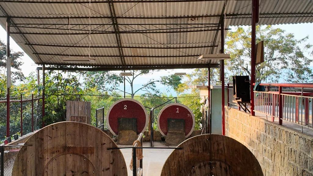 Balkón nebo terasa v ubytování Finca Campestre Villa La Unión Hotel en Mesitas