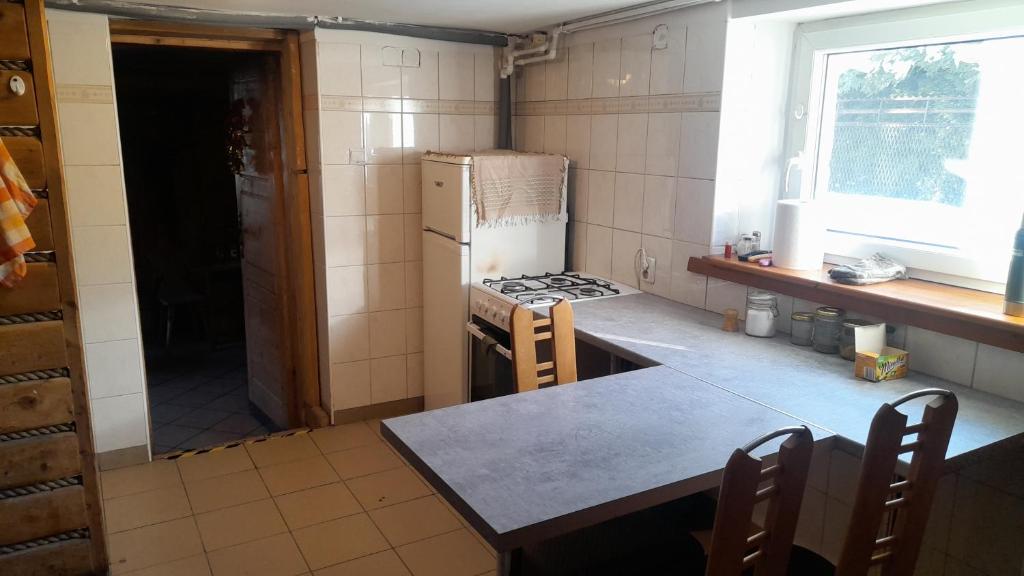 Kuchyňa alebo kuchynka v ubytovaní Dom Narciarza