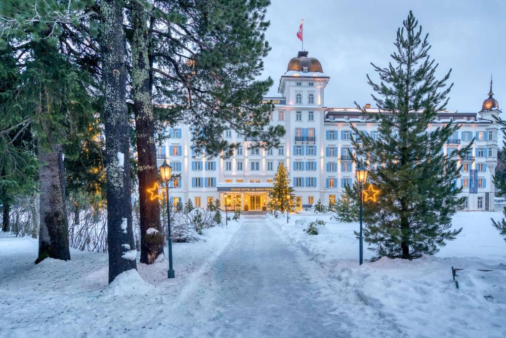 Grand Hotel des Bains Kempinski v zimě