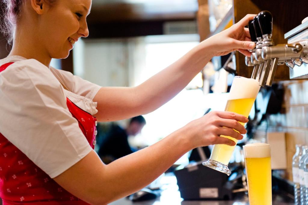 Nápoje v ubytování Hoftaverne Ziegelböck