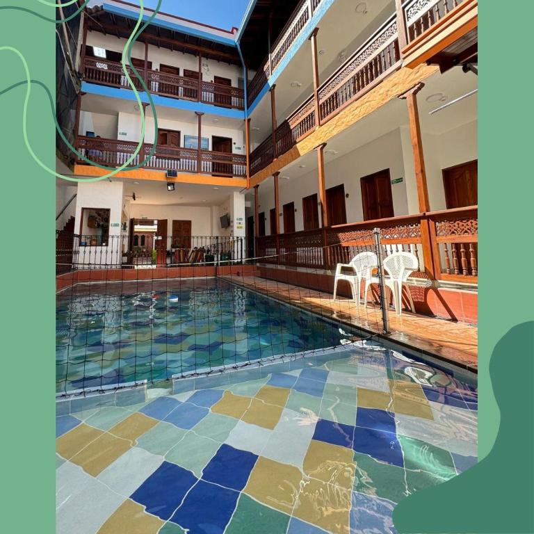 Bazén v ubytování Hotel Macao nebo v jeho okolí