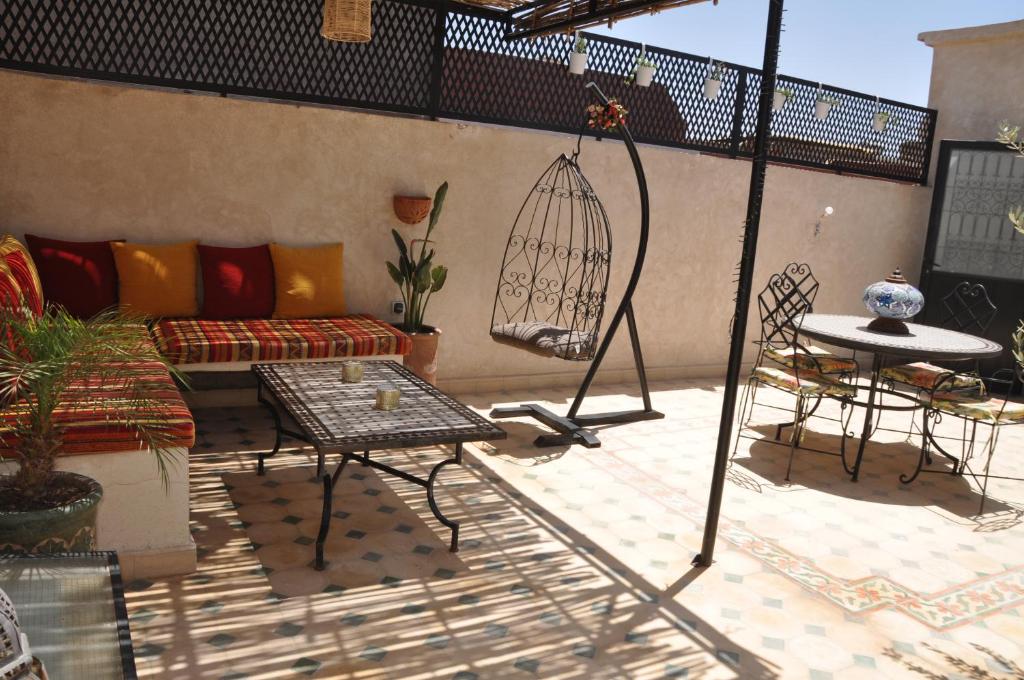 Balkón nebo terasa v ubytování Riad Magnolia&SPA