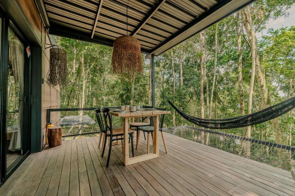 Balkón nebo terasa v ubytování El Bosque - Lago Calima