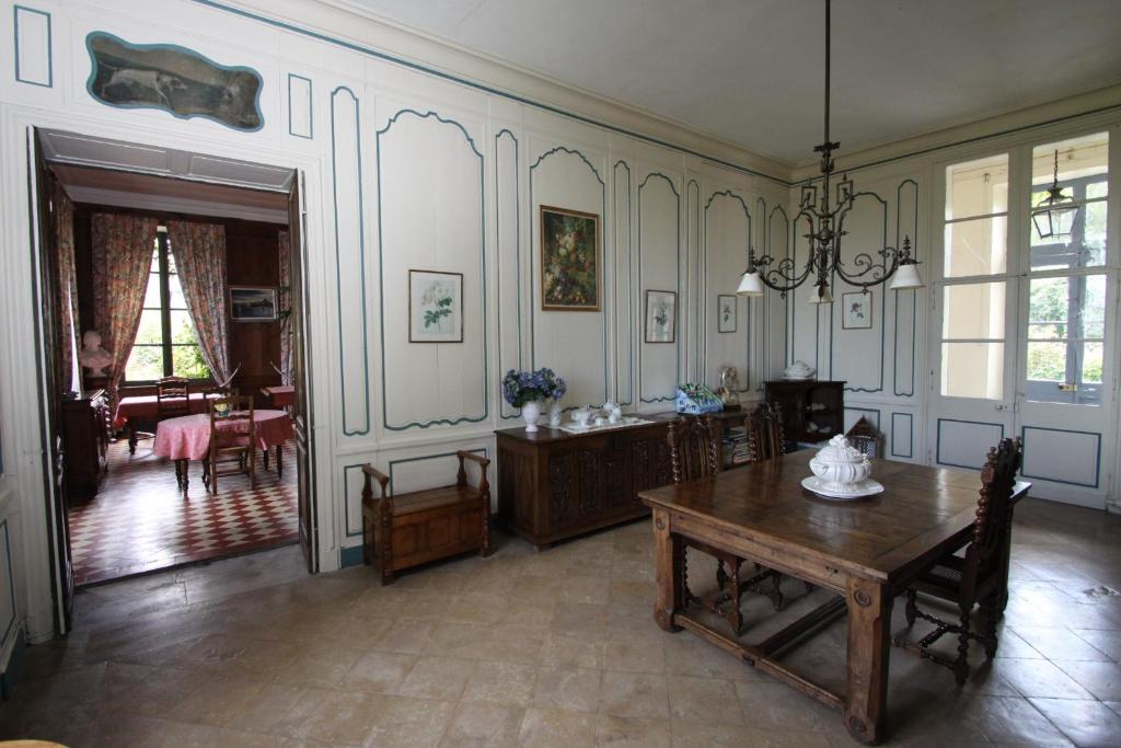 Posezení v ubytování Chateau de Vouilly