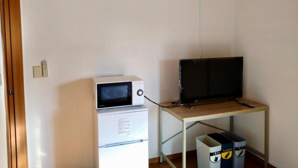 TV a/nebo společenská místnost v ubytování ゲストハウス橋本旅館