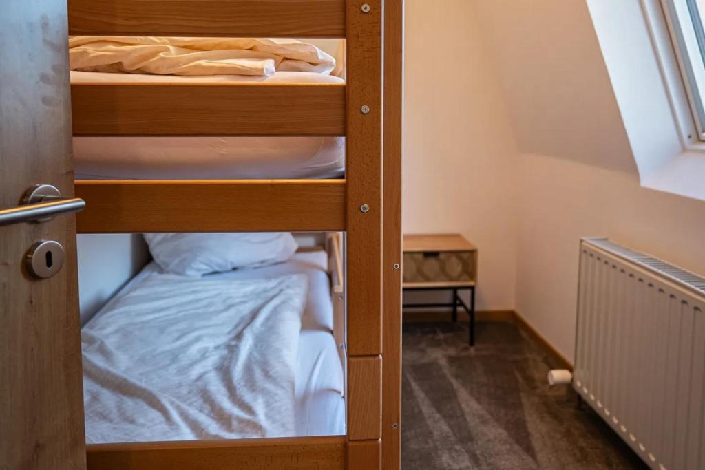 Voodi või voodid majutusasutuse Familien-Hotel Am Tränkbachtal Frauenwald toas