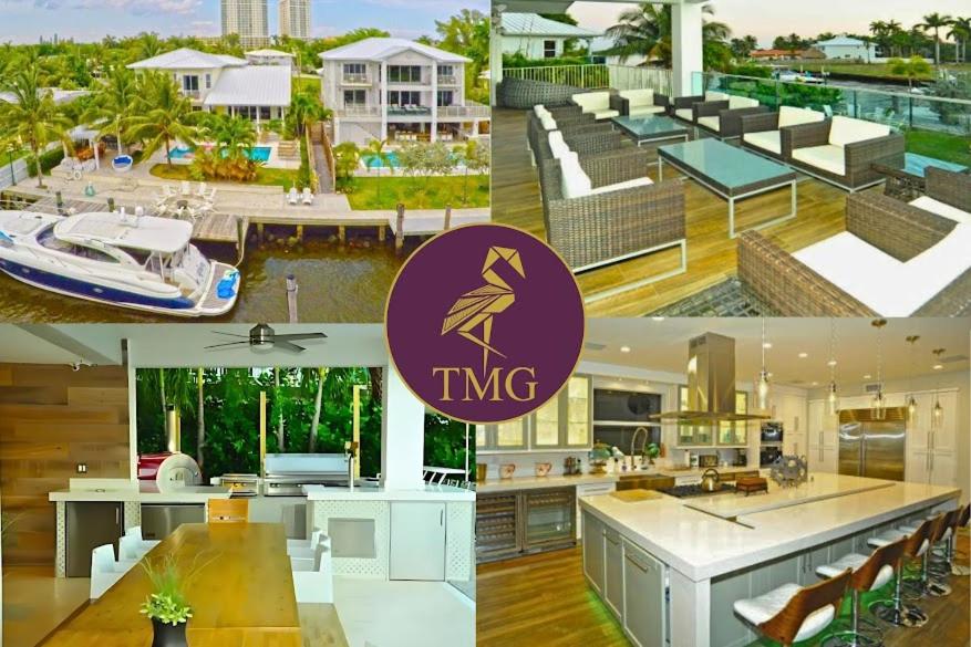 a collage of pictures of a house at Villa Estelle in Miami