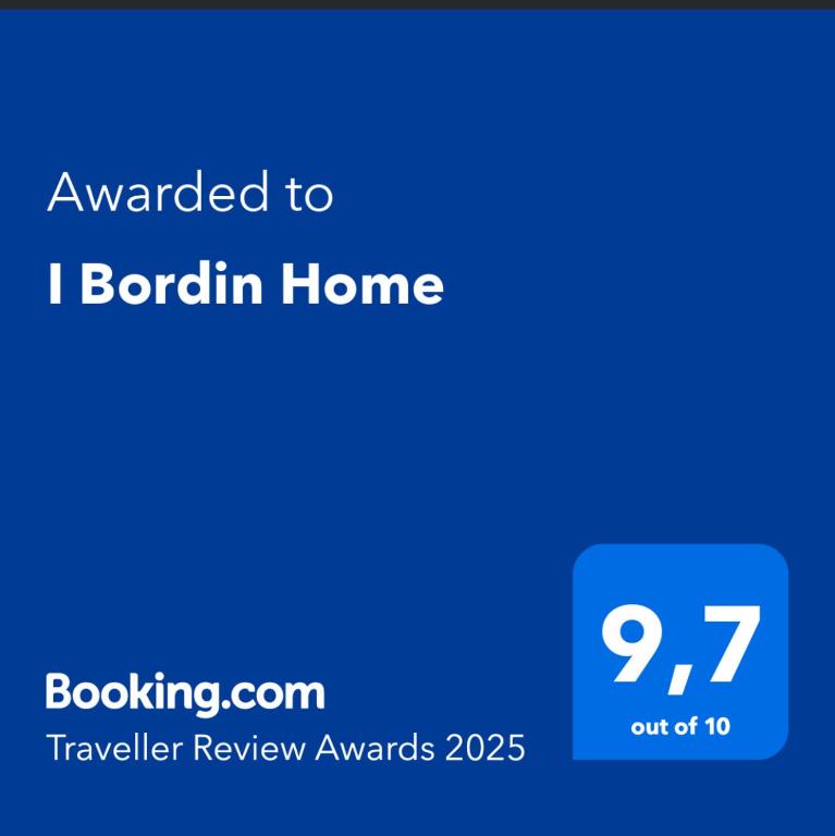 Сертификат, награда, вывеска или другой документ, выставленный в I Bordin Home